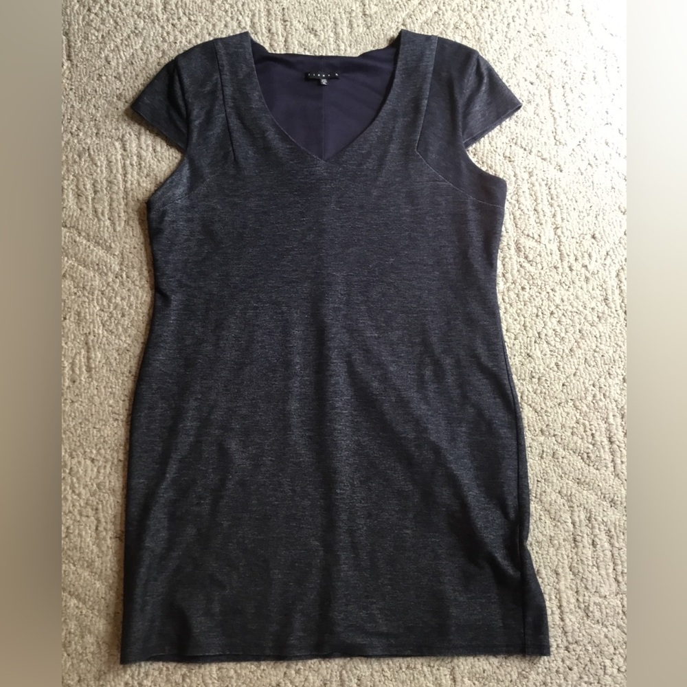 Tiana B. Gray Fitted Mini Dress